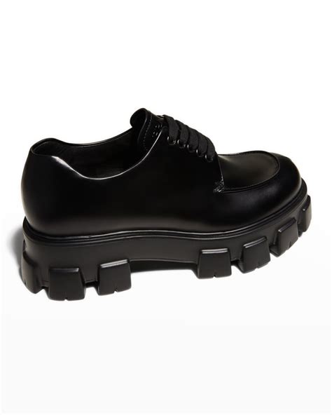 prada sport oxford shoes|Prada monolith derby shoes.